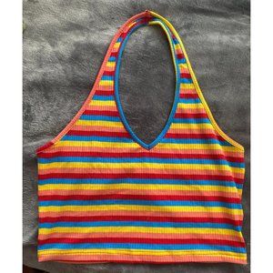 Rainbow Halter Top
